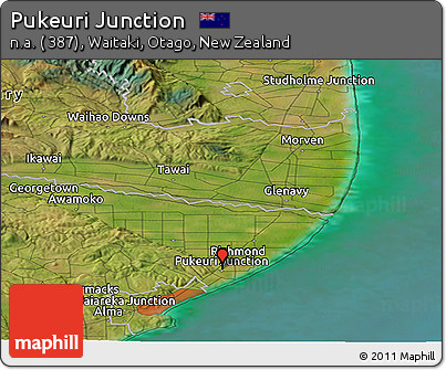 Satellite Panoramic Map of Pukeuri Junction