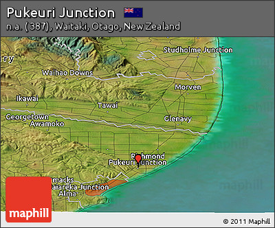 Satellite Panoramic Map of Pukeuri Junction