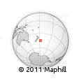 Outline Map of the Area around 44° 53' 21" S, 177° 34' 29" W, rectangular outline