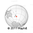 Outline Map of the Area around 44° 53' 21" S, 178° 25' 30" W, rectangular outline
