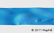 Physical Panoramic Map of the area around 44° 53' 21" S, 17° 55' 29" E