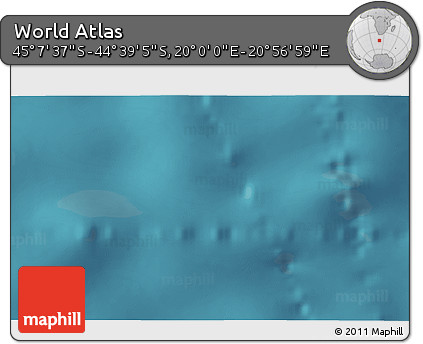 Satellite 3D Map of the Area around 44° 53' 21" S, 20° 28' 30" E