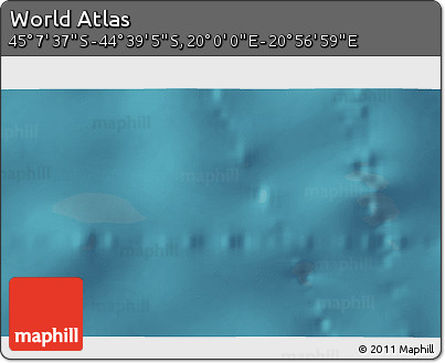 Satellite 3D Map of the Area around 44° 53' 21" S, 20° 28' 30" E