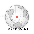 Outline Map of the Area around 44° 53' 21" S, 22° 1' 29" W, rectangular outline