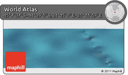 Satellite Panoramic Map of the Area around 44° 53' 21" S, 24° 43' 30" E