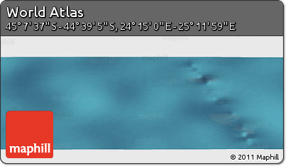 Satellite Panoramic Map of the Area around 44° 53' 21" S, 24° 43' 30" E