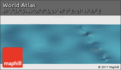 Satellite Panoramic Map of the Area around 44° 53' 21" S, 24° 43' 30" E