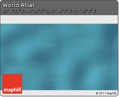 Satellite 3D Map of the Area around 44° 53' 21" S, 27° 16' 29" E