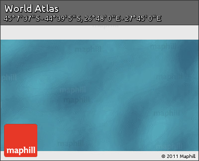 Satellite 3D Map of the Area around 44° 53' 21" S, 27° 16' 29" E