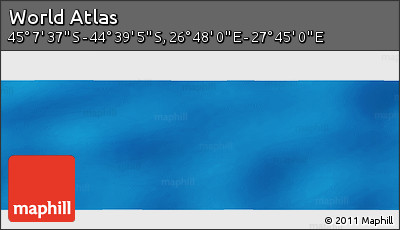Physical Panoramic Map of the Area around 44° 53' 21" S, 27° 16' 29" E