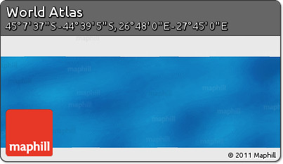 Physical Panoramic Map of the Area around 44° 53' 21" S, 27° 16' 29" E