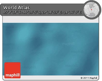 Satellite 3D Map of the Area around 44° 53' 21" S, 28° 7' 30" E