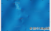 Physical Map of the area around 44° 53' 21" S, 28° 58' 30" E