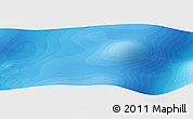 Political Panoramic Map of the area around 44° 53' 21" S, 34° 55' 29" E