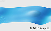 Shaded Relief Panoramic Map of the area around 44° 53' 21" S, 34° 55' 29" E