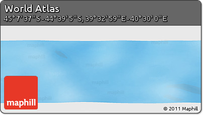 Physical Panoramic Map of the Area around 44° 53' 21" S, 40° 1' 29" E