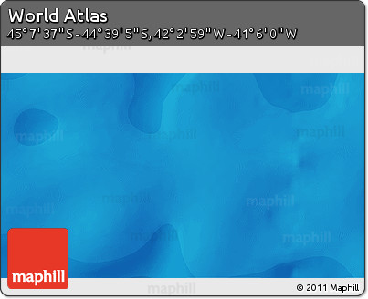 Political 3D Map of the Area around 44° 53' 21" S, 41° 34' 30" W