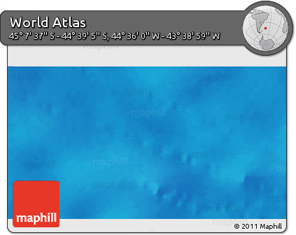 Physical 3D Map of the Area around 44° 53' 21" S, 44° 7' 30" W