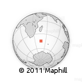 Outline Map of the Area around 44° 53' 21" S, 46° 49' 30" E, rectangular outline