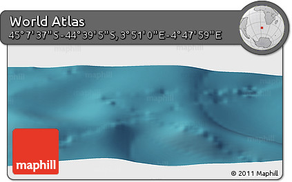 Satellite Panoramic Map of the Area around 44° 53' 21" S, 4° 19' 30" E