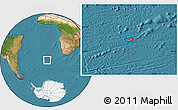 Satellite Location Map of the area around 44° 53' 21" S, 4° 10' 30" W