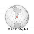 Outline Map of the Area around 44° 53' 21" S, 60° 16' 29" W, rectangular outline