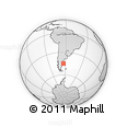 Outline Map of the Area around 44° 53' 21" S, 63° 40' 30" W, rectangular outline