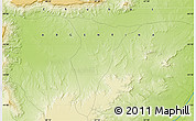 Physical Map of the area around 44° 53' 21" S, 67° 55' 30" W