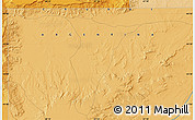 Political Map of the area around 44° 53' 21" S, 67° 55' 30" W