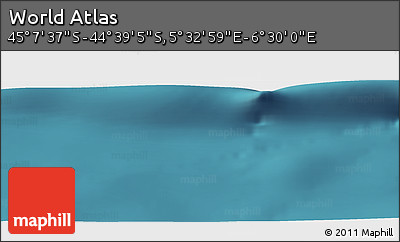 Satellite Panoramic Map of the Area around 44° 53' 21" S, 6° 1' 30" E