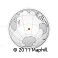 Outline Map of the Area around 44° 53' 21" S, 78° 16' 30" E, rectangular outline