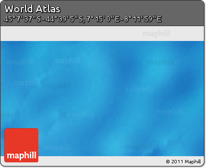 Physical 3D Map of the Area around 44° 53' 21" S, 7° 43' 29" E