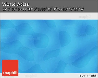 Political 3D Map of the Area around 44° 53' 21" S, 85° 46' 30" W