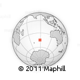 Outline Map of the Area around 44° 53' 21" S, 88° 28' 29" E, rectangular outline