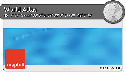 Physical Panoramic Map of the Area around 44° 53' 21" S, 89° 10' 30" W