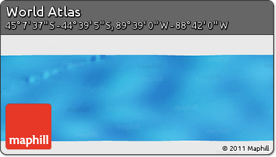 Physical Panoramic Map of the Area around 44° 53' 21" S, 89° 10' 30" W