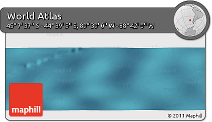 Satellite Panoramic Map of the Area around 44° 53' 21" S, 89° 10' 30" W