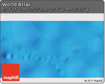 Political 3D Map of the Area around 44° 53' 21" S, 90° 1' 30" W