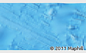 Physical 3D Map of the area around 44° 53' 21" S, 95° 16' 30" E