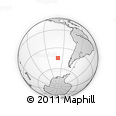 Outline Map of the Area around 44° 53' 21" S, 99° 22' 30" W, rectangular outline