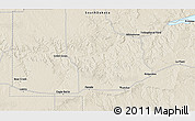Shaded Relief 3D Map of the area around 45° 10' 22" N, 101° 4' 29" W