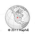 Outline Map of the Area around 45° 10' 22" N, 101° 4' 29" W, rectangular outline
