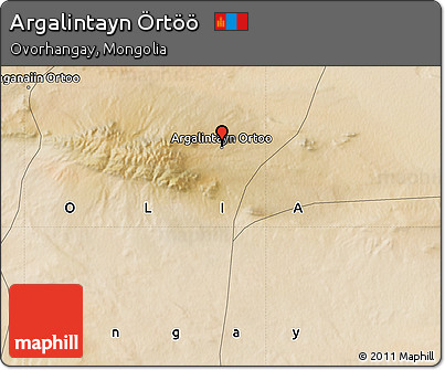 Satellite Map of Argalintayn Örtöö