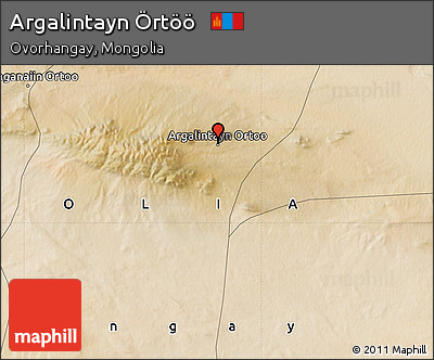 Satellite Map of Argalintayn Örtöö