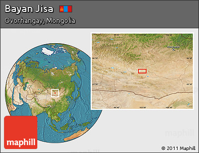 Satellite Location Map of Bayan Jisa