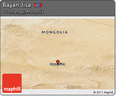 Satellite Panoramic Map of Bayan Jisa