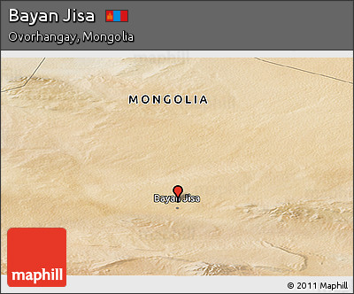 Satellite Panoramic Map of Bayan Jisa