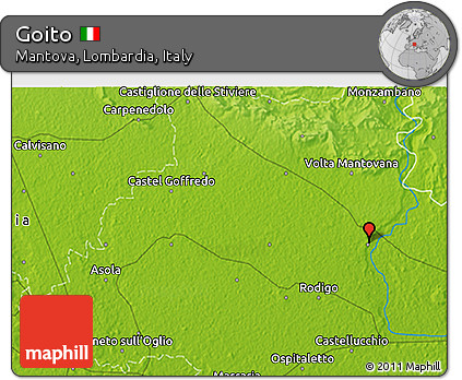 Physical 3D Map of Goito