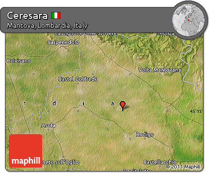 Satellite Map of Ceresara