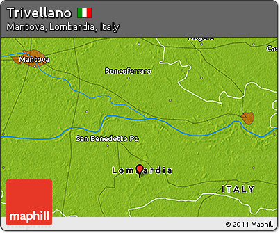 Physical 3D Map of Trivellano